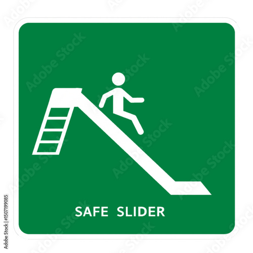 Escape slide for emergency disembarkation.