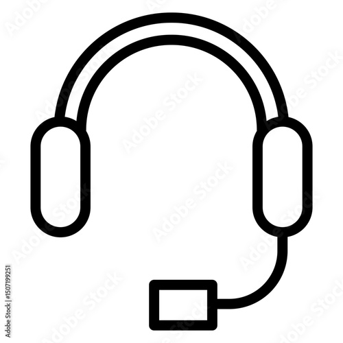 headset vector icon