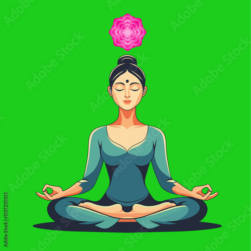 person in a meditative lotus pose