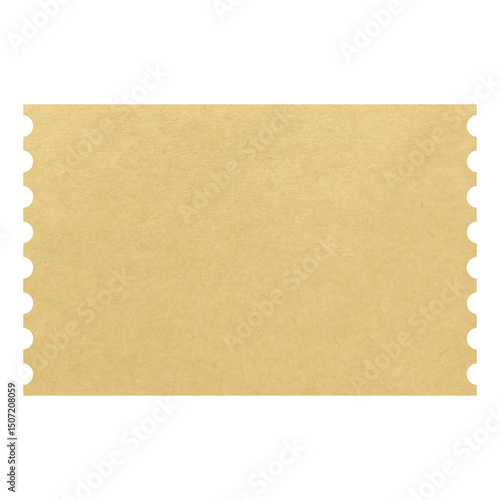 Old blank ticket paper