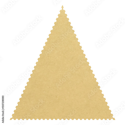 blank triangle postage stamp