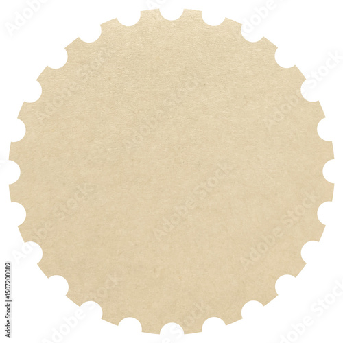 blank circle postage stamp