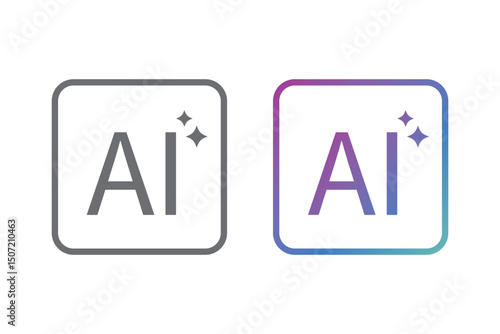 ai icon set. colorful artificial intelligence logo with star symbol for app, website, ui, ux. transparent png and vector illustration. Free Download ai icon set. colorful artificial intelligence logo with star symbol for app, website, ui, ux. transparent png and vector illustration. - GFXLoad
