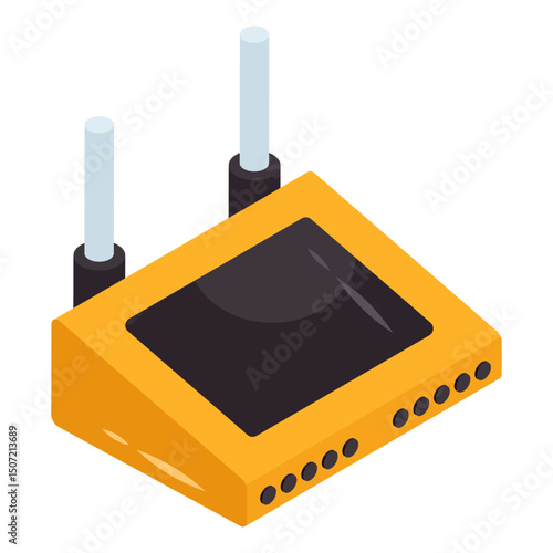 Modern design icon of wifi router 