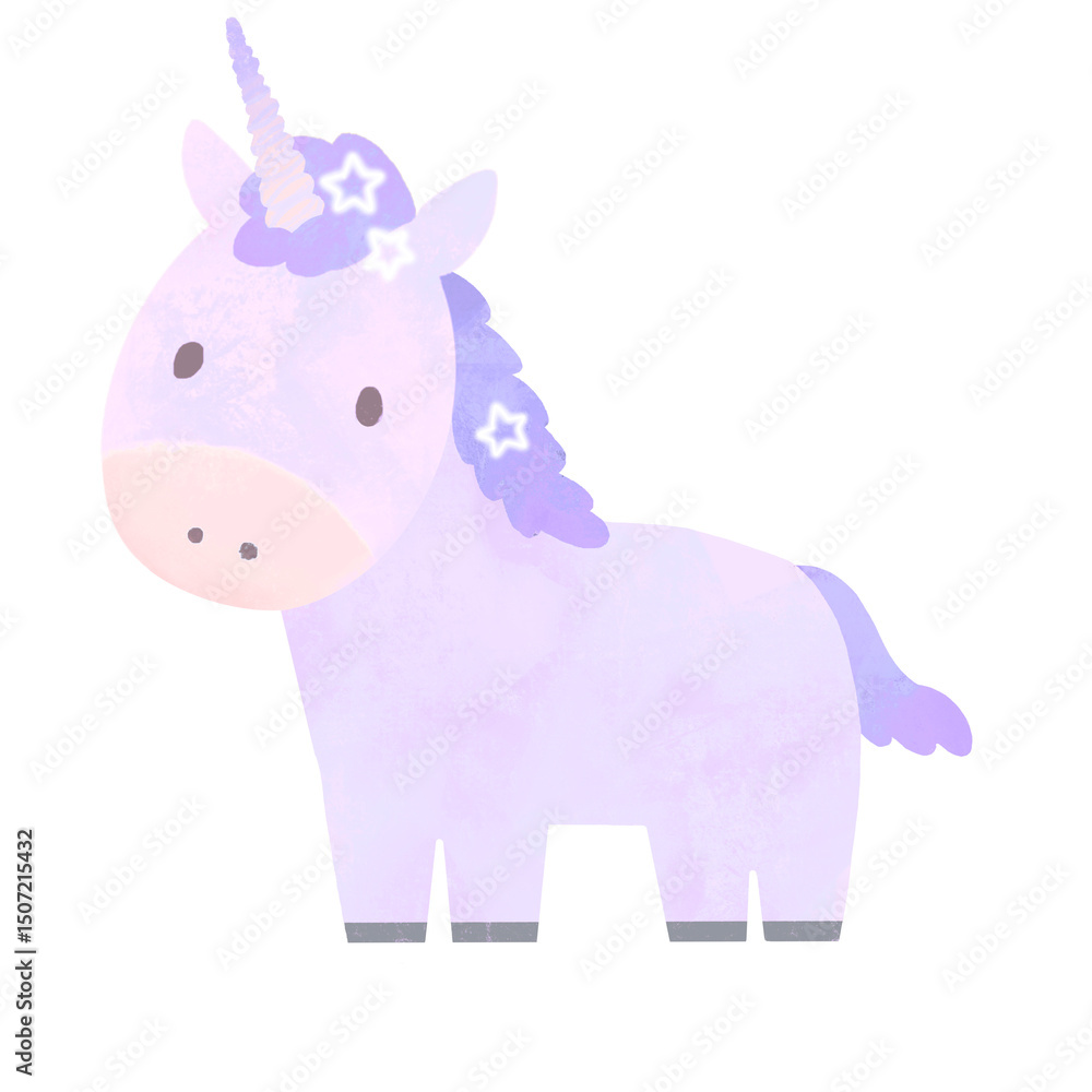 Naklejka premium 午年 ユニコーンのイラスト