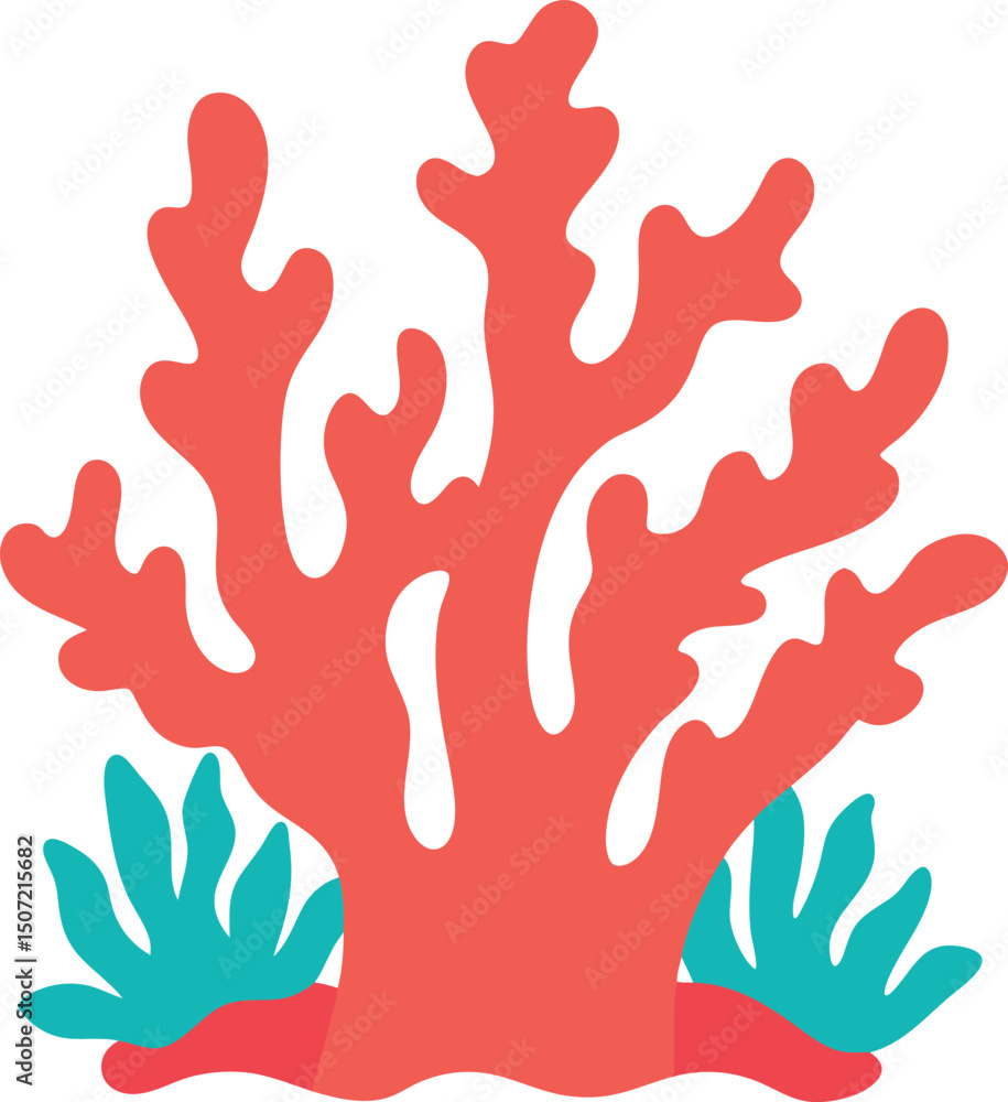 Fototapeta premium vector illustration of a Coral