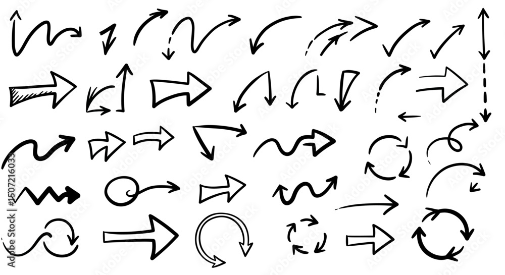 hand drawn arrows hand drawn arrows
