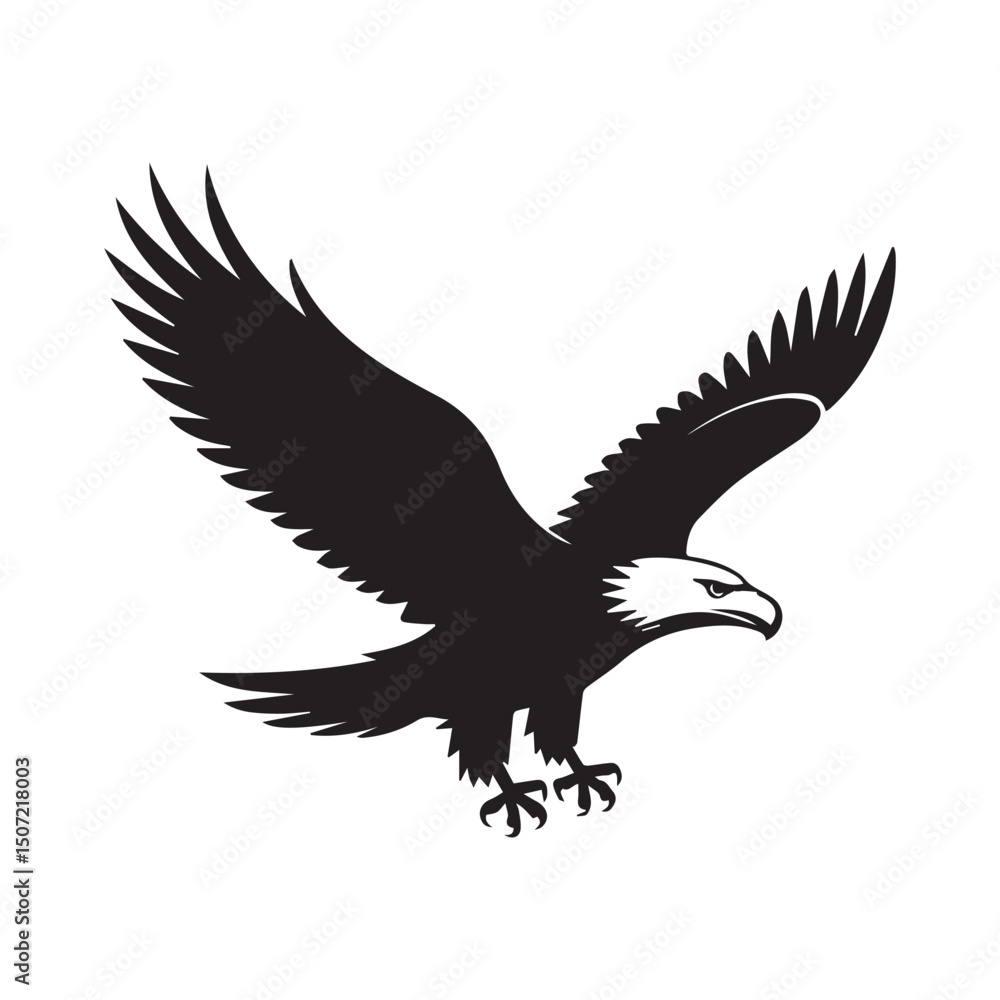 Fototapeta premium Soaring Eagle of Freedom icon