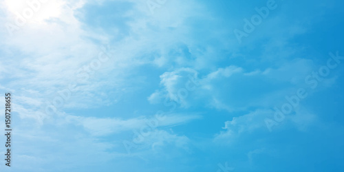 The blue sky and white clouds air indicate pure and fresh, bright weather canvas splashed with  store,m focusing on the clouds, a sunny day 