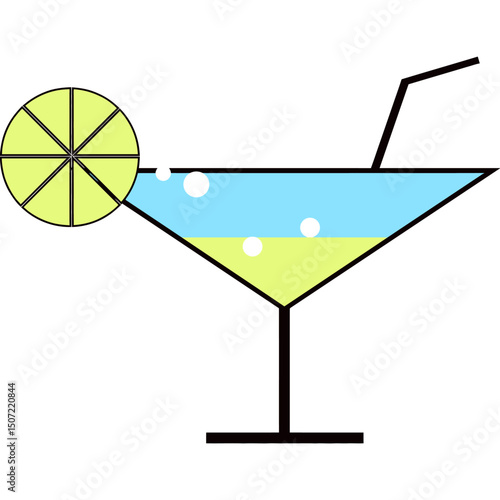 cocktail, glass, drink, martini vector