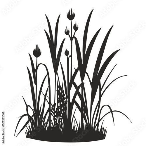 grass, nature, plant,leaf,ambush isolated vector 