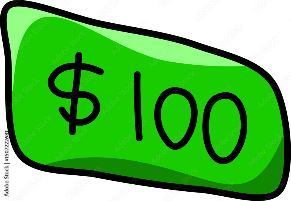 Obraz premium 100 dollar sign