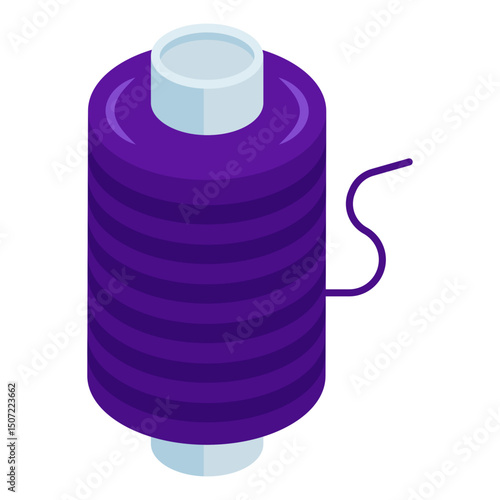 A unique design icon of thread spool