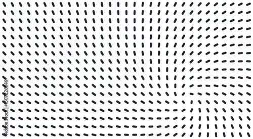 Abstract background with black ovals on white background. Irregular array or matrix with torsion effect. Cover design template. 3D illustration for brochure, poster, presentation, flyer or banner.