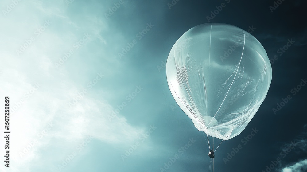 Obraz premium Translucent balloon soaring