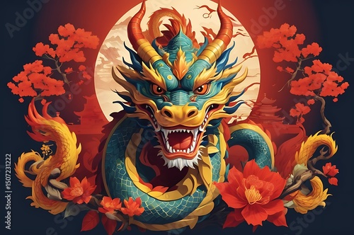 The totem of the Chinese people, the Chinese dragon.
