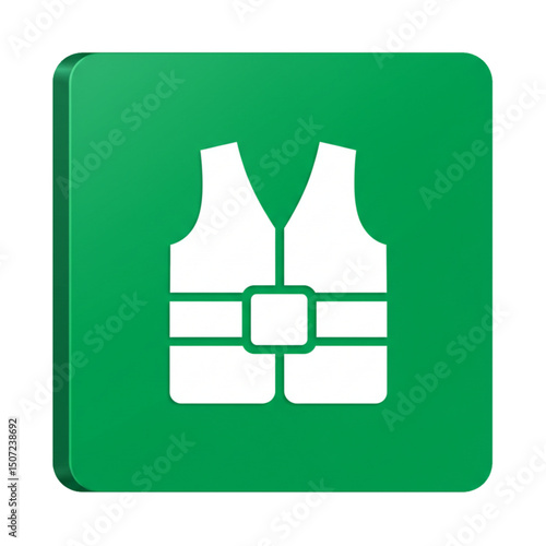 Life jacket or personal flotation device icon.