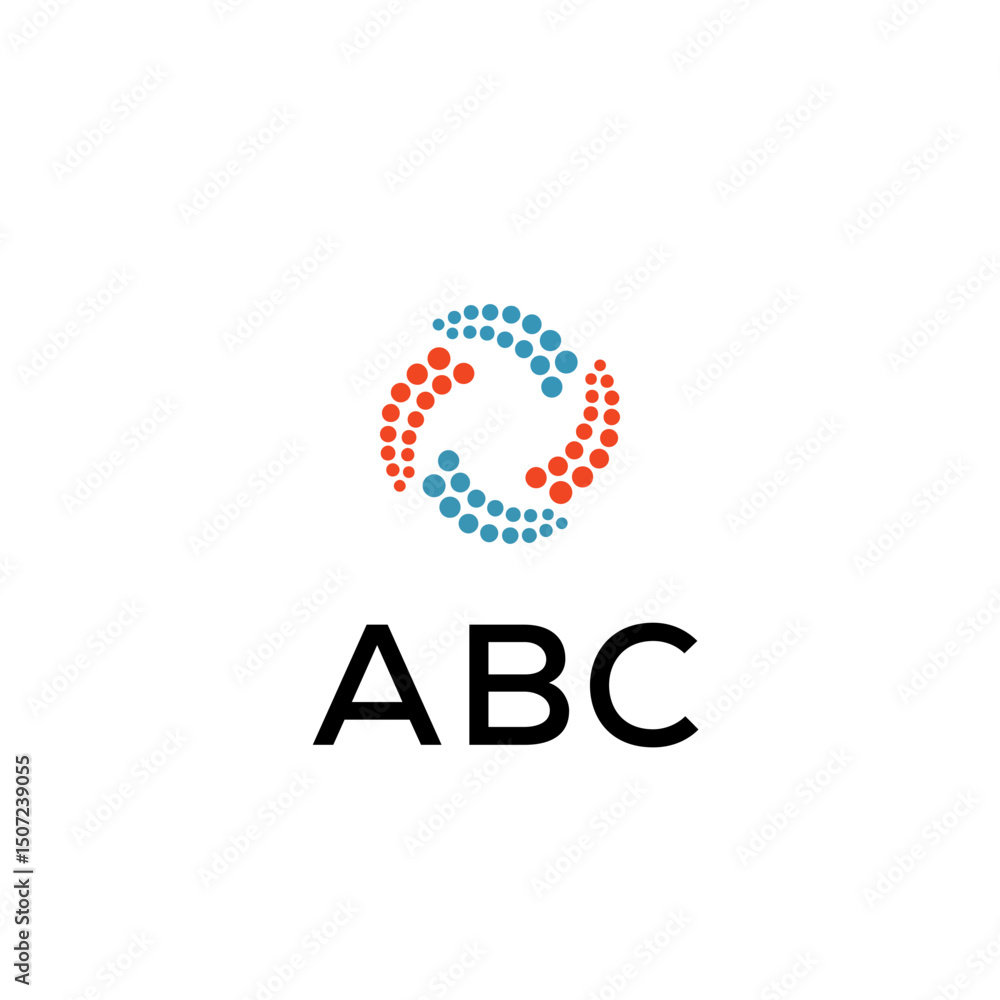 Fototapeta premium ABC Letter logo white background
