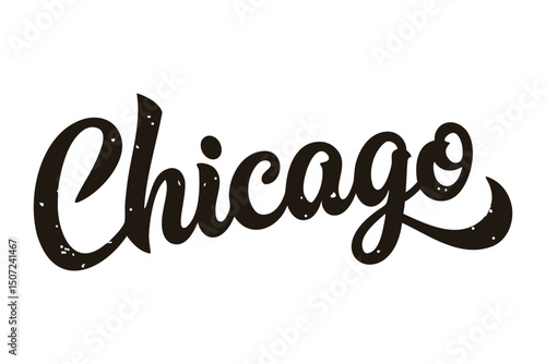 Chicago Calligraphy Script Lettering Design
