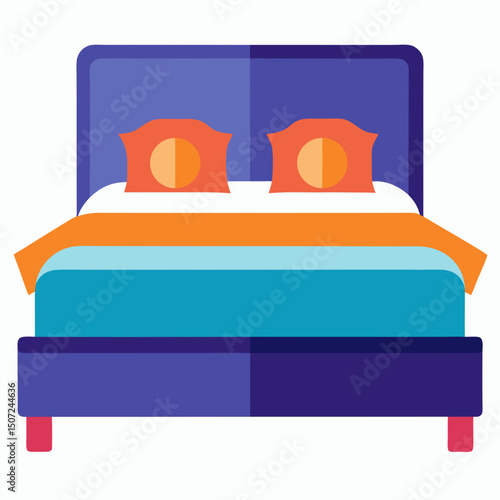 bed with pillows