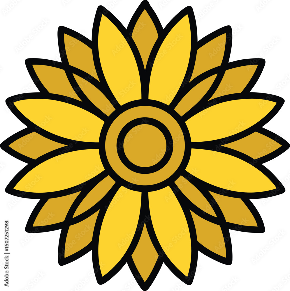 sunflower on white background sunflower on white background