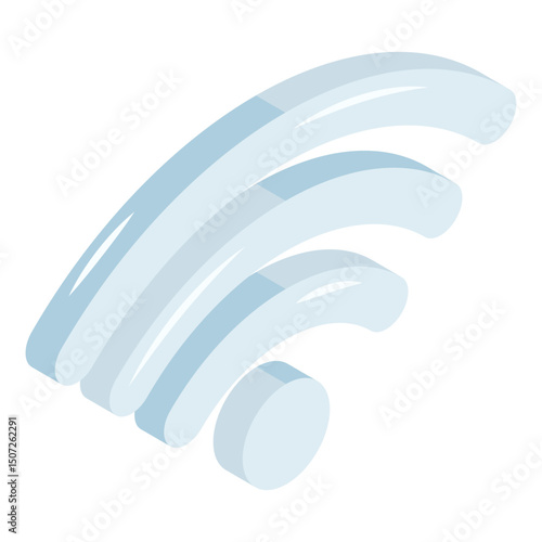 A unique design icon of wifi signal 