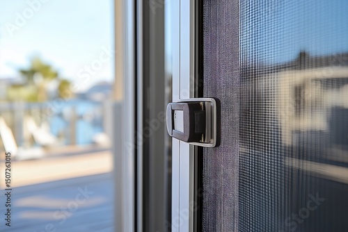 Close up of window screen repair kit tools, perfect for renovation. Concept of window screen repair kit enhancing home aesthetics and functionality in outdoor settings.