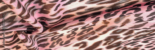 Quadro su tela texture, background, pattern, silk fabric pink tint, fashion, leopard print, ani