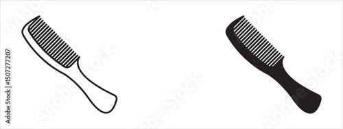 Set comb icon vector eps trendy design template logo signage illustration clip art