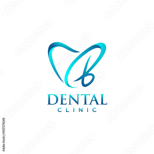 LETTER B DENTAL LOGO