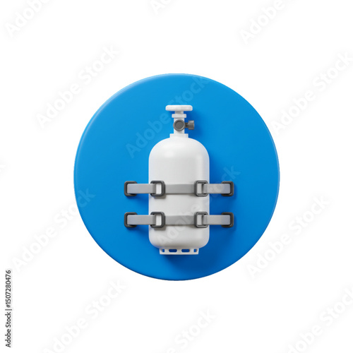 Compressed gas cylinder safety equipment.