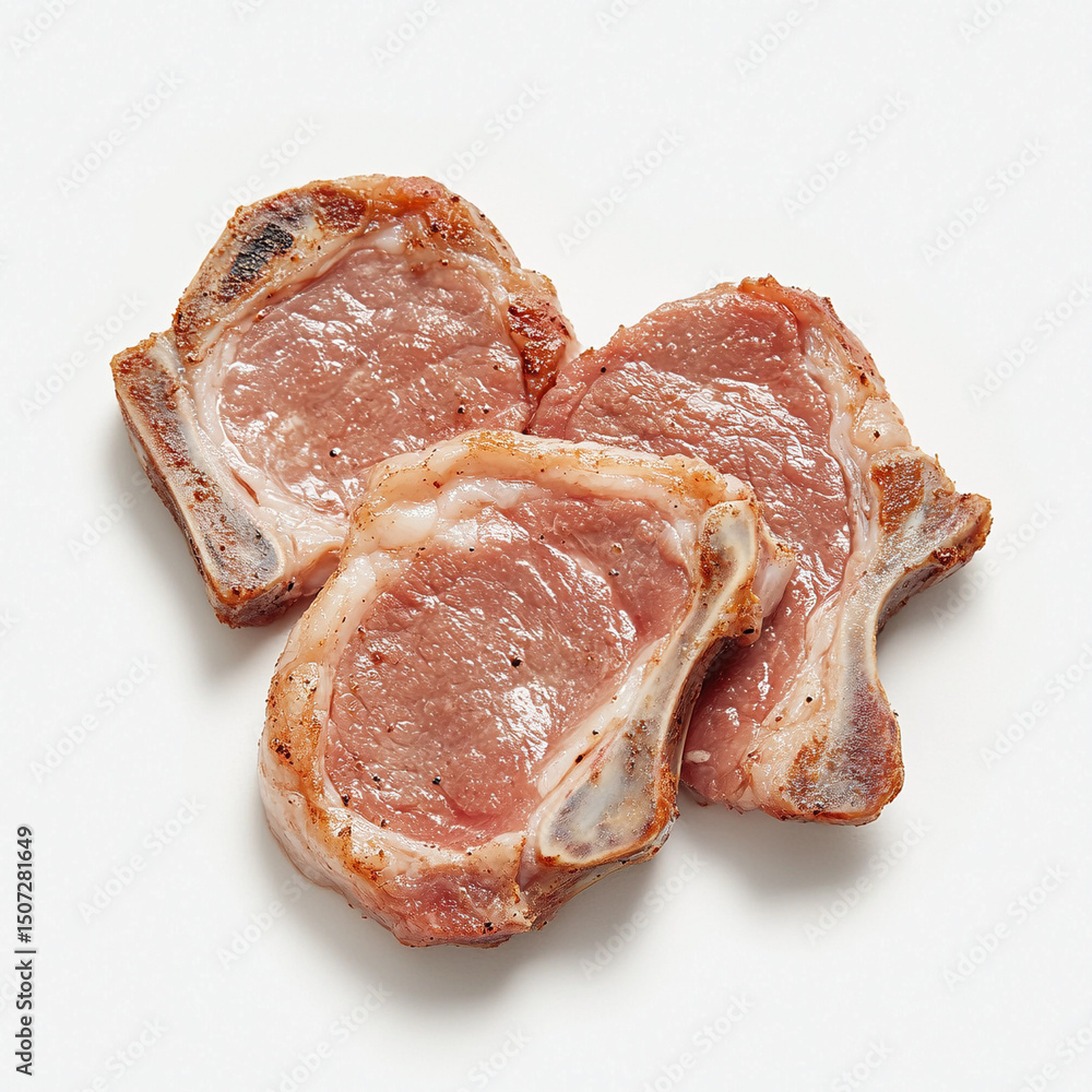 Fototapeta premium raw pork ribs