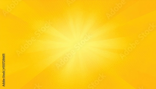 Wallpaper Mural Radiant sunburst nature scene abstract background bright yellow color warm environment vibrant concept Torontodigital.ca