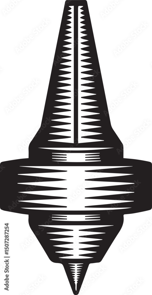 3D Print Nozzle Icon Silhouette Vector | Sharp Black Vector Art for Technical Illustration 3D Print Nozzle Icon Silhouette Vector | Sharp Black Vector Art for Technical Illustration