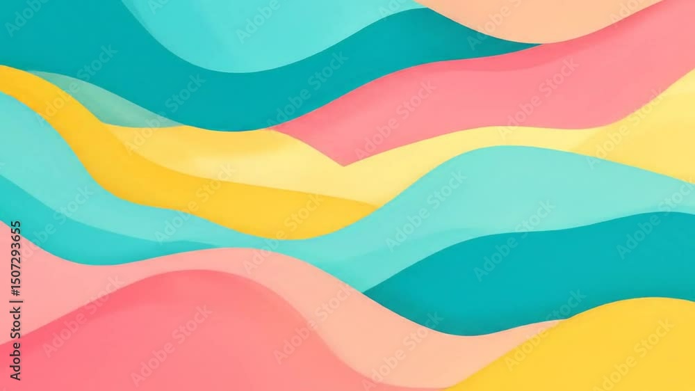 Abstract wavy layers of pastel colors Abstract wavy layers of pastel colors