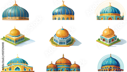 Ornate Islamic dome design 