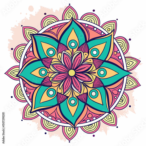 abstract vector background with flowers, pattern, vector, illustration, design, decoration, art, flower, floral, wallpaper, color, frame, card, texture, cartoon, circle, fish, style, shape, music, ret