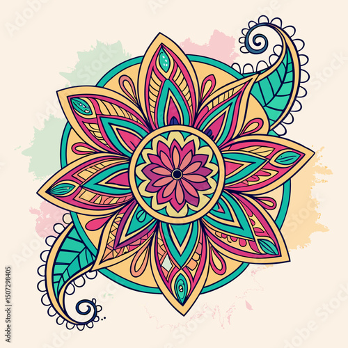 abstract vector background with flowers, pattern, vector, illustration, design, decoration, art, flower, floral, wallpaper, color, frame, card, texture, cartoon, circle, fish, style, shape, music, ret
