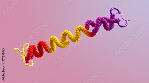 Human sex hormone-binding globulin (SHBP). Crystal structure and molecular model. Rendering based on protein data bank entry 1kdm. Rainbow coloring from N to C. 3d illustration