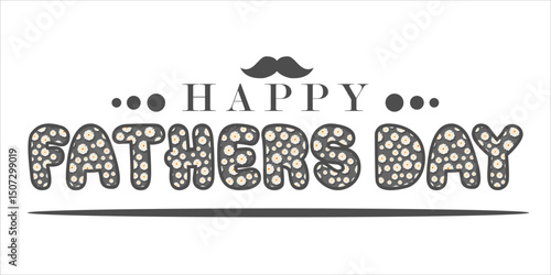happy Father's Day Typography, Vector Text Effects, perfect for greeting cards, t-shirts, and creative design projects.