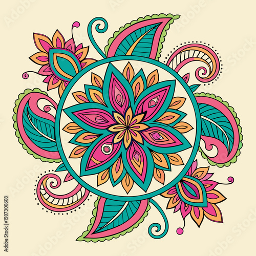 abstract vector background with flowers, pattern, vector, illustration, design, decoration, art, flower, floral, wallpaper, color, frame, card, texture, cartoon, circle, fish, style, shape, music, ret