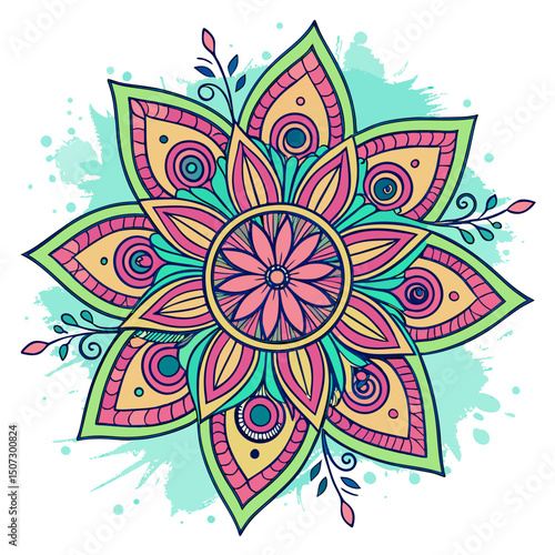 abstract vector background with flowers, pattern, vector, illustration, design, decoration, art, flower, floral, wallpaper, color, frame, card, texture, cartoon, circle, fish, style, shape, music, ret