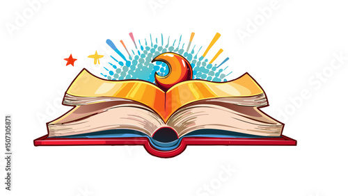 Open Holy Quran Book with Quranic Verses