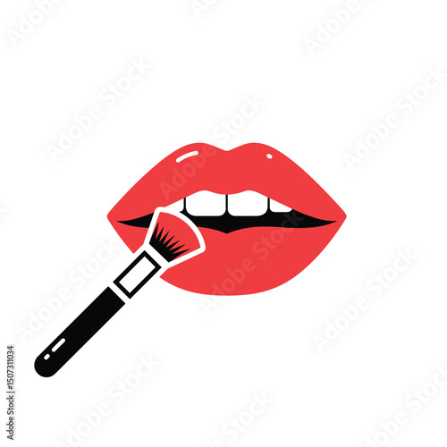 Beauty cosmetics icon set