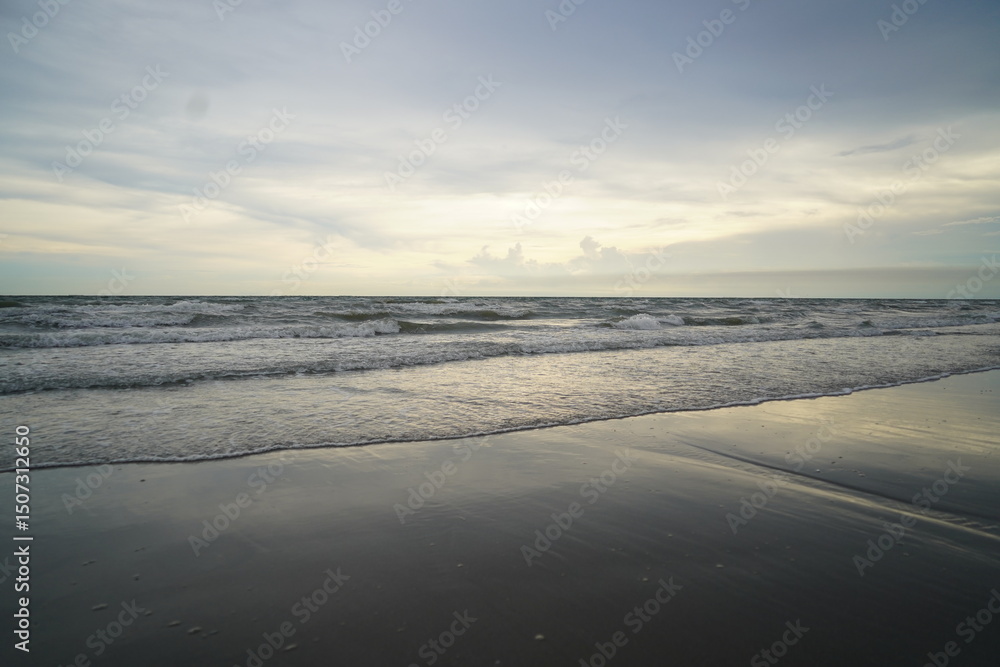 Picture of the sea when it is about to rain. Picture of the sea when it is about to rain.