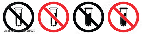 No Chemical and Toxin-Free Vector Icons – Thin Line Safety and Warning Symbol Set.