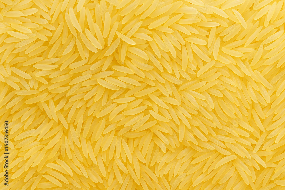 Golden Yellow Raw Rice Grains Background Texture.
Bright yellow rice grains arranged in a seamless background pattern, ideal for food, farming, or packaging design themes.
Golden Yellow Raw Rice Grains Background Texture.
Bright yellow rice grains arranged in a seamless background pattern, ideal for food, farming, or packaging design themes.