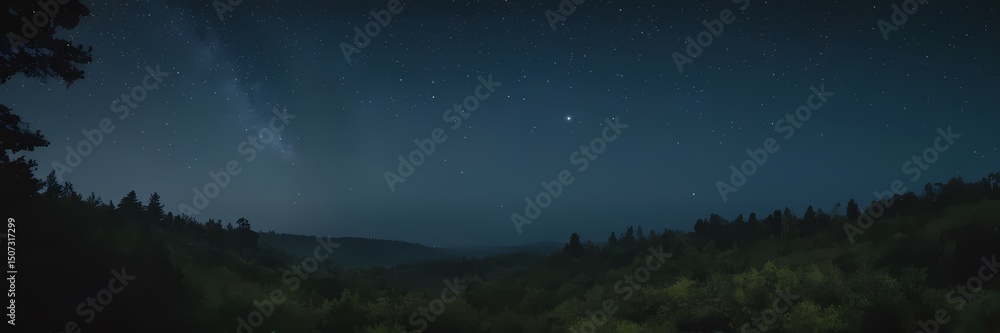 Mysterious Night Nature Scene with Moonlight, Mist, Stars, Forest Atmosphere, Cinematic Mood, Realistic Landscape Art Mysterious Night Nature Scene with Moonlight, Mist, Stars, Forest Atmosphere, Cinematic Mood, Realistic Landscape Art