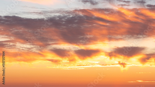 sunset in the sky