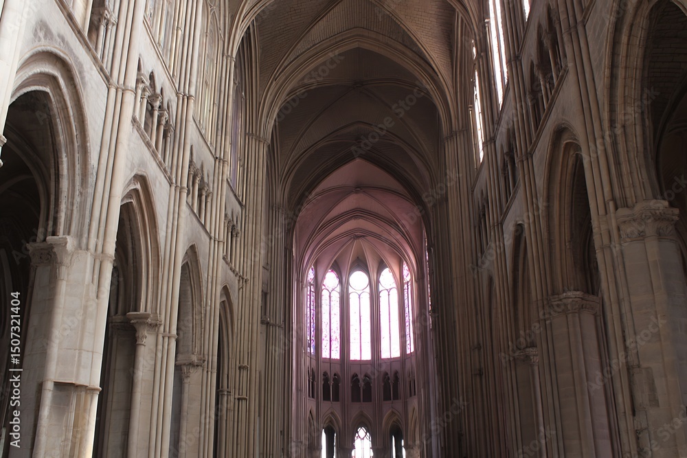 Interior view of a grand cathedral Interior view of a grand cathedral